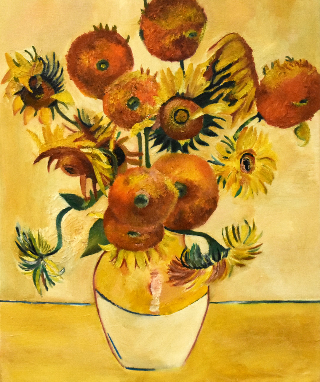 Tournesols Van Gogh Analyse Les Tournesols, d'après l'œuvre de Vincent Van Gogh – David Le Pichon |  Artiste Peintre